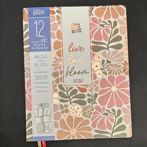 2026 Floral Planner - Pink, Orange, Cream